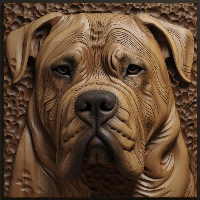 Nature and animals (Cane Corso dog 1, NATURE_7189) 3D models for cnc